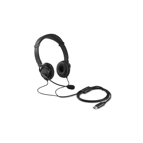 KENSINGTON K33065WW Fejhallgató mikrofonnal (HiFi USB Headphones with Mic and Volume Control Buttons USB-A)