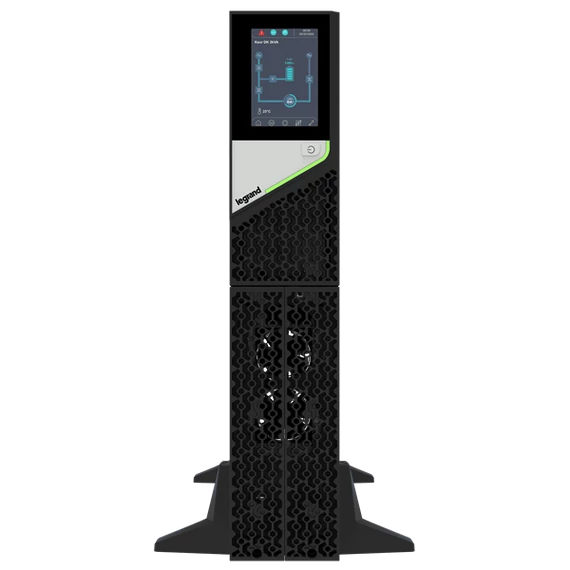 LEGRAND KEOR DK UPS, 3000VA 2U-640mm BEM: C20 KIM: 6xC13+1xC19 online kettős konverziós szünetmentes rack/torony(UPS)