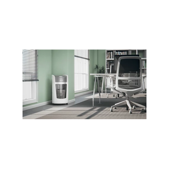 LEITZ IQ OptiMax Office P5 iratmegsemmisítő, 35L, fehér