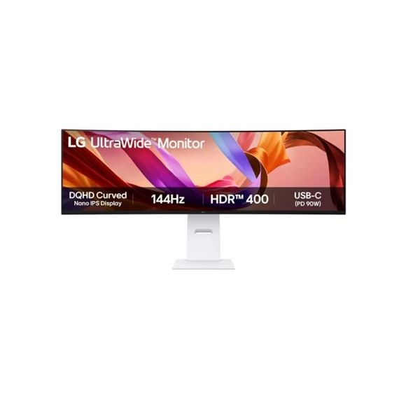 LG ívelt 144Hz monitor 49