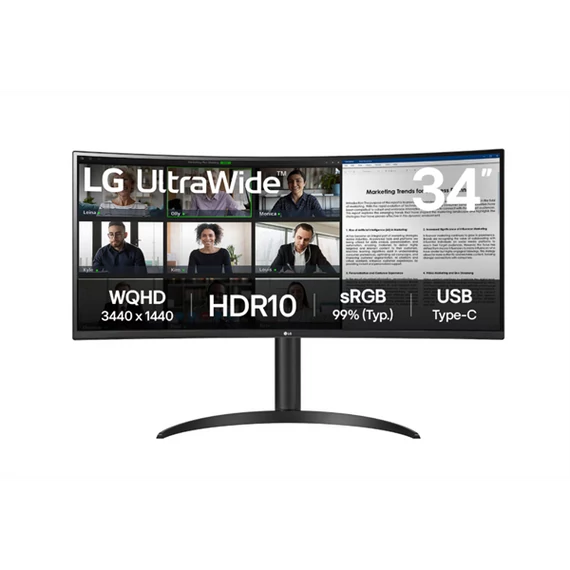LG ívelt monitor 34