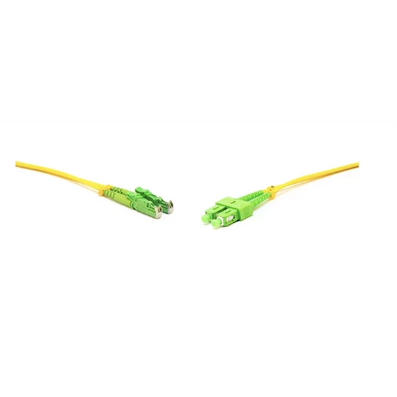 LINKEASY Duplex patch kábel  2 x E2000/APC + 2 x SC/APC csatlakozóval, 3mm duplex core 9/125 LSZH, 5 m