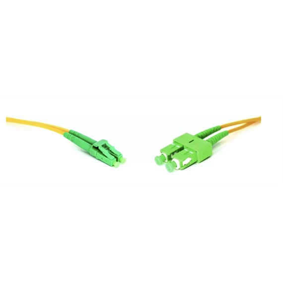 LINKEASY Duplex patch kábel  2 x SC/APC + 2 x LC/APC csatlakozóval, 3mm duplex core 9/125 LSZH, 1 m