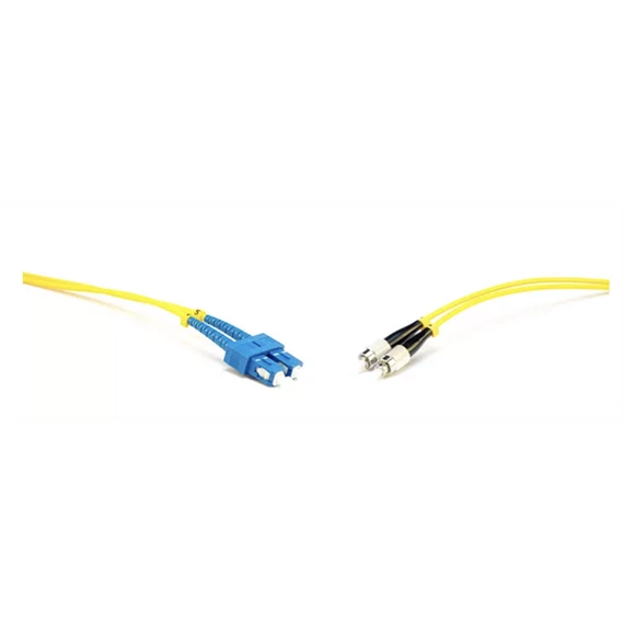 LINKEASY Duplex patch kábel  2 x SC/UPC + 2 x FC/UPC csatlakozóval, 3mm duplex core 9/125 LSZH, 30 m