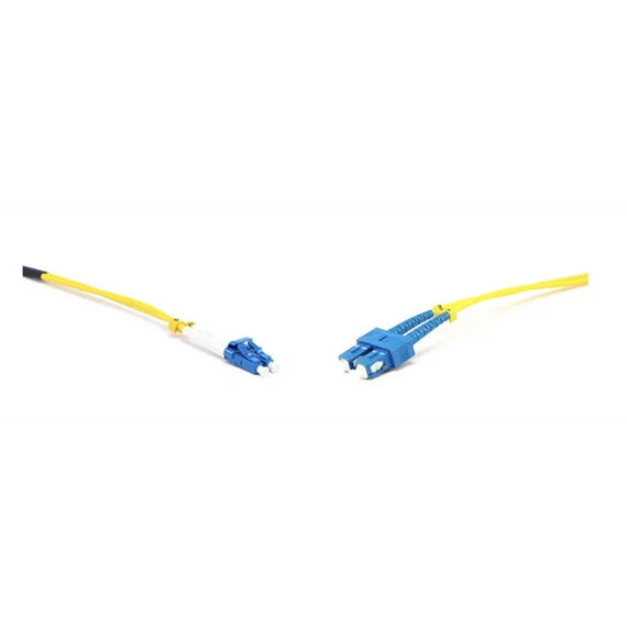 LINKEASY Duplex patch kábel  2 x SC/UPC + 2 x LC/UPC csatlakozóval, 3mm duplex core 9/125 LSZH, 5 m