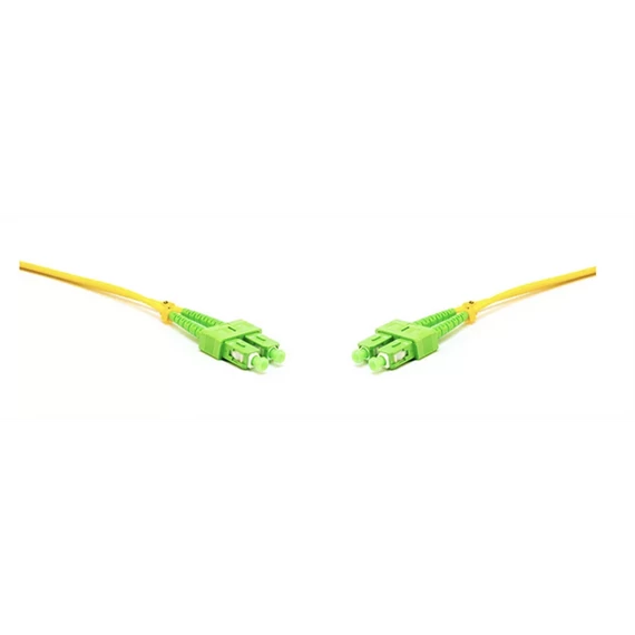 LINKEASY Duplex patch kábel  4 x SC/APC csatlakozóval, 3mm duplex core 9/125 LSZH, 1 m, fekete