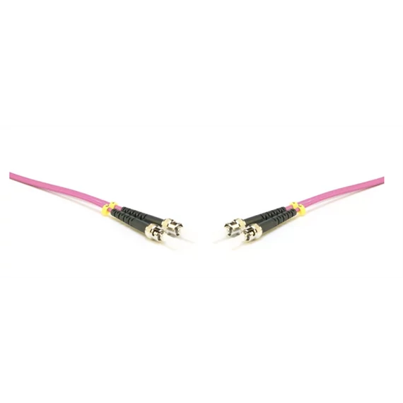 LINKEASY Duplex patch kábel  4 x ST/UPC csatlakozóval, 3mm duplex core 50/125 OM4 LSZH, 20 m