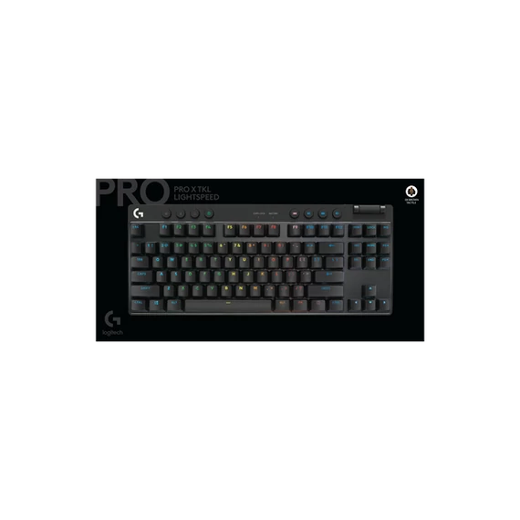 LOGITECH Billentyűzet - G Pro Lightspeed RGB Mechanikus Gaming Vezetékes TKL (Tactile) UK, Fekete