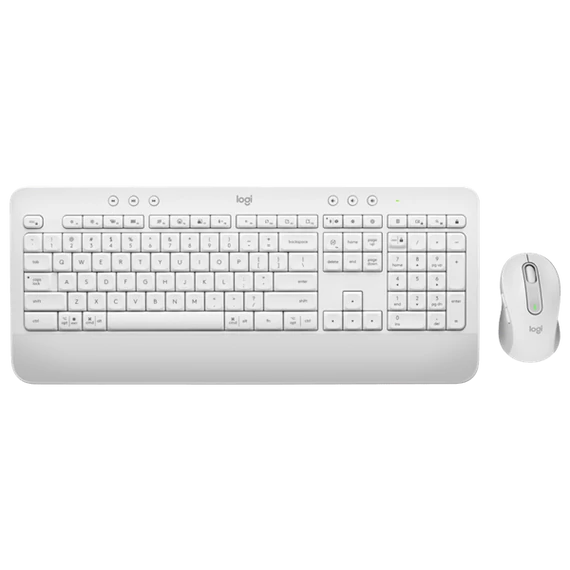 LOGITECH Billentyűzet + egér - MK650 Vezeték Nélküli Combo Piszkosfehér, HUN