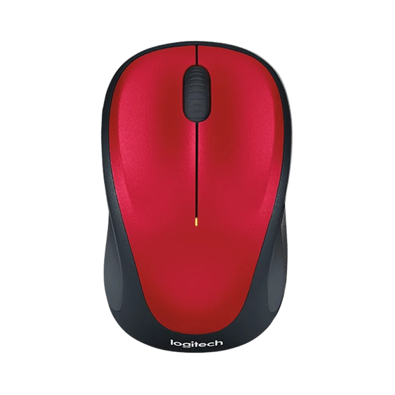 LOGITECH Egér - M235 Vezeték Nélküli Optikai Nano, Piros