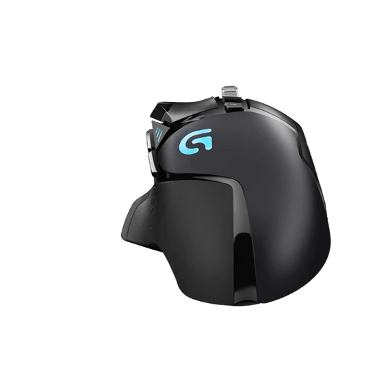 LOGITECH Egér - G502 Lightsync RGB Vezetékes Gaming, Fekete