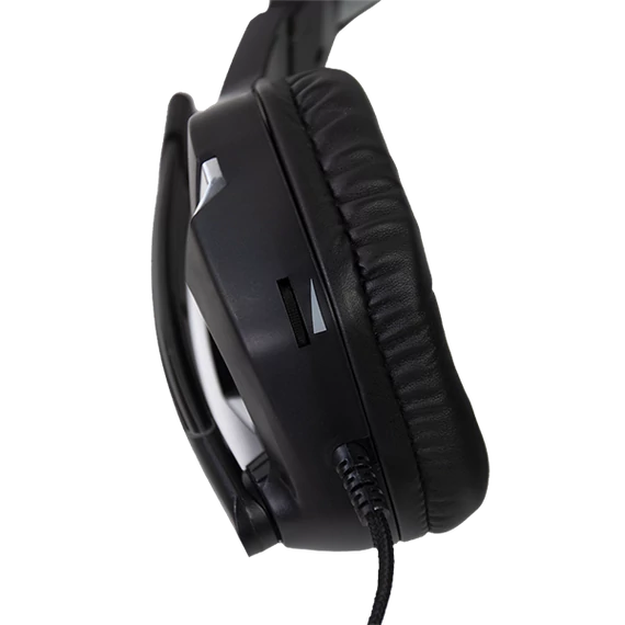 MARWUS GH602 vezetékes gaming headset LED világítással (2 × 3.5mm audio jack + USB táp, ergonomikus)