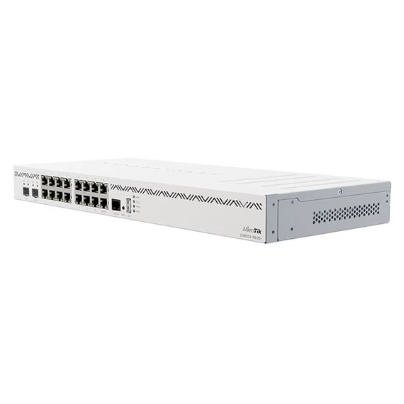 MIKROTIK Vezetékes Cloud Core Router 16x1000Mbps + 2x10Gbit SFP+, Fémházas, Rackes - CCR2004-16G-2S+