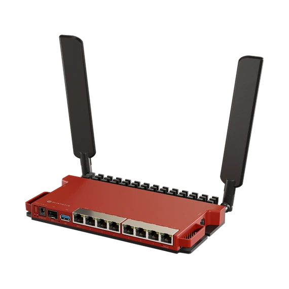 MIKROTIK Wireless Router 2,4GHz,8x1000Mbps + 1x2500Mbps SFP,  AX600, Menedzselhető, Asztali - L009UIGS-2HAXD-IN