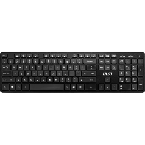 MSI ACCY Bill, RF1430  Vezetéknélküli billenytűzet + MA04W  Vezetéknélküli egér, Fekete