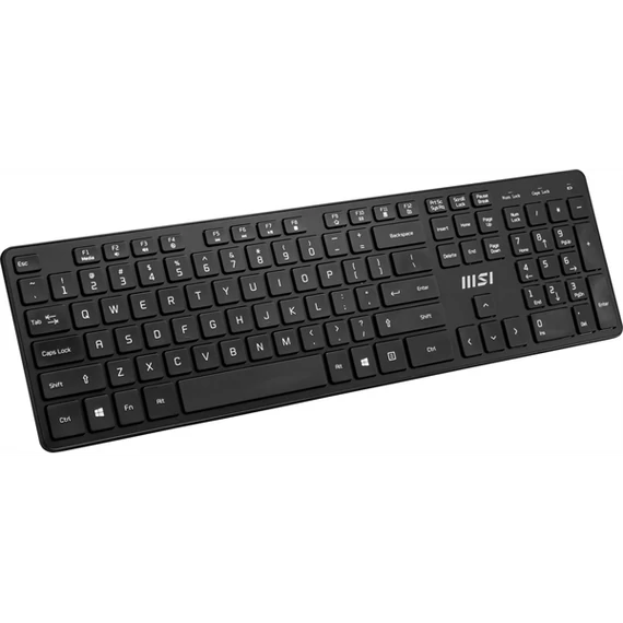 MSI ACCY Bill, RF1430  Vezetéknélküli billenytűzet + MA04W  Vezetéknélküli egér, Fekete