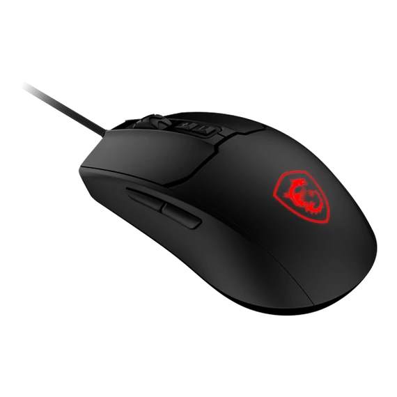 MSI ACCY FORGE GM100 Optical GAMING Wired Mouse, 6400dpi, Black