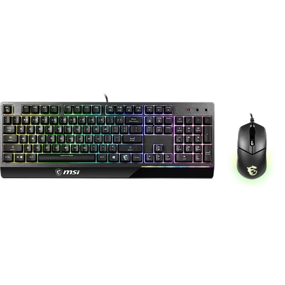 MSI ACCY VIGOR GK30 COMBO Gaming Keyboard + Optical Mouse, HUN, Black