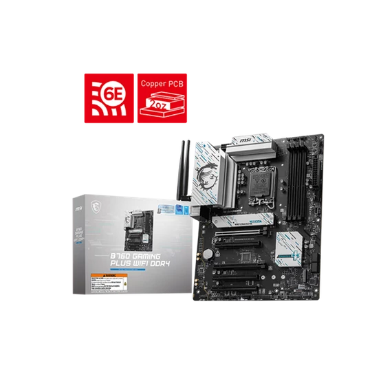 MSI Alaplap S1700 B760 GAMING PLUS WIFI DDR4 Intel B760, ATX