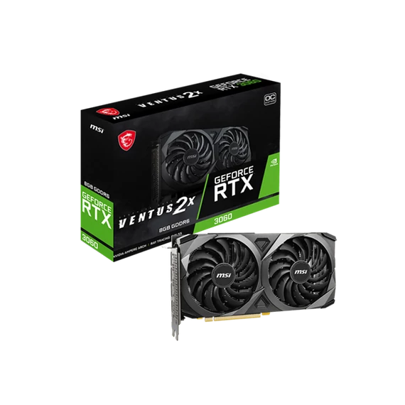 MSI Videokártya PCI-Ex16x nVIDIA RTX 3060 VENTUS 2X 8GB DDR6 OC