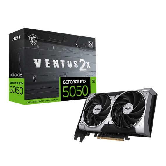 MSI Videokártya PCI-Ex16x nVIDIA RTX 5050 VENTUS 2X 8GB DDR6 OC