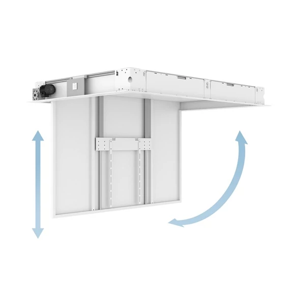 MULTIBRACKETS Motoros mennyezeti konzol, M Motorized Ceilingmount Inverted Extensional w/lid 65-86