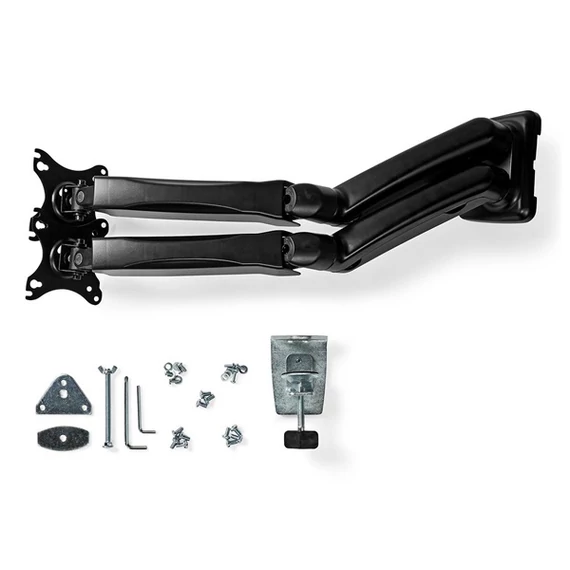 Nedis MMDOSGS110BK gázrugós asztali monitor tartó, dupla, 15-32