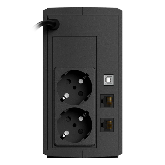 NJOY Szünetmentes 600VA - Keen 600 USB (2 Schuko, line-interaktív, fekete)