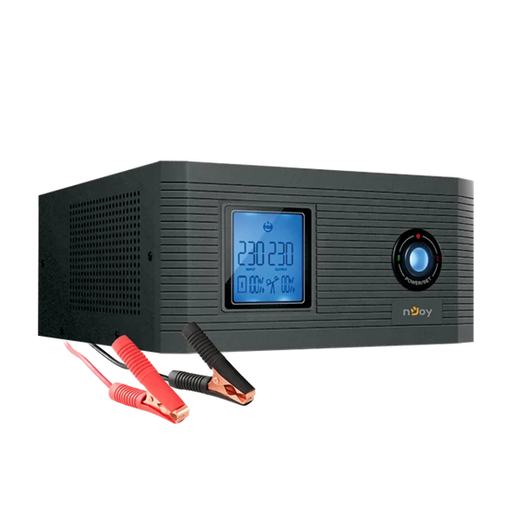 NJOY Szünetmentes Aira 600, 600VA, 500W, Line-Interactive, LCD display