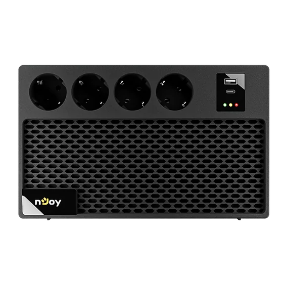 NJOY Szünetmentes RENTON 650 PLUS, 650VA, 360W, Line-interactive 4x Schuko