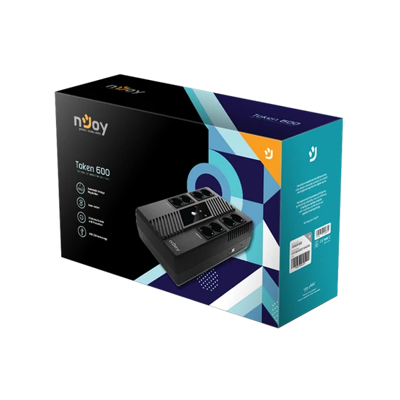 NJOY Szünetmentes Token 600, 600VA, 360W, Line-Interactive