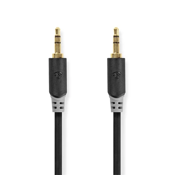 Nedis CABW22000AT50 sztereo audió kábel 3,5mm sztereo jack dugó - dugó,  aranyozott,  5 m
