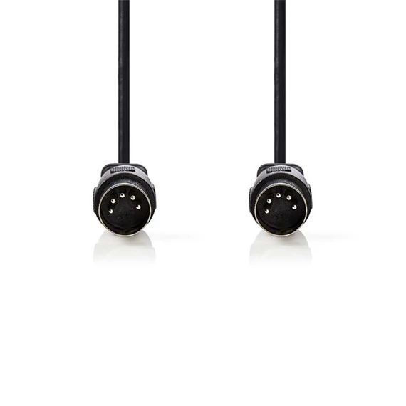 Nedis CAGL20000BK30 DIN audio kábel, DIN 5 tűs dugó, Nikkelezett, 3 m