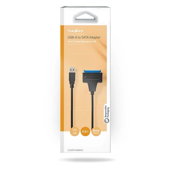 Nedis CCGB75100BK05 USB 3.2 Gen1 kábel 2,5