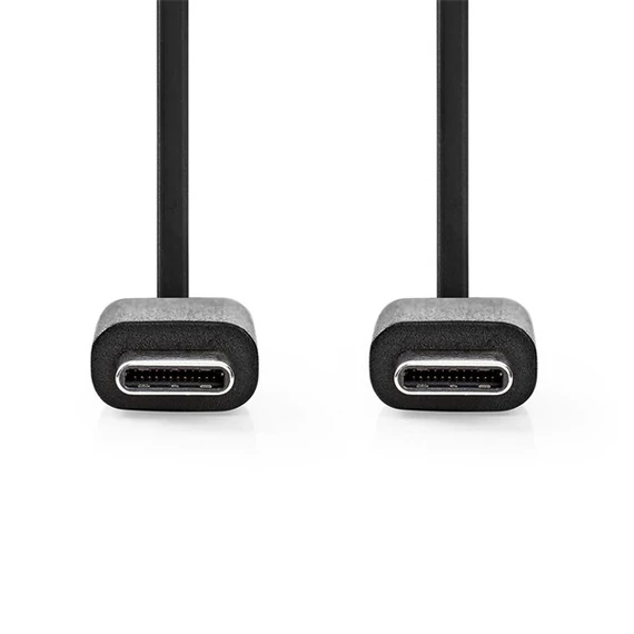 Nedis CCGL60700BK10 USB C - USB C (USB-C) kábel, USB2.0, 60W, hossz 1m
