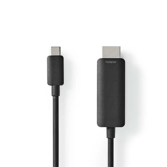 Nedis CCGL64655BK10 USB C (USB-C) - HDMI kábel, USB 3.2 Gen 1, 4K@60Hz, hossz 1m