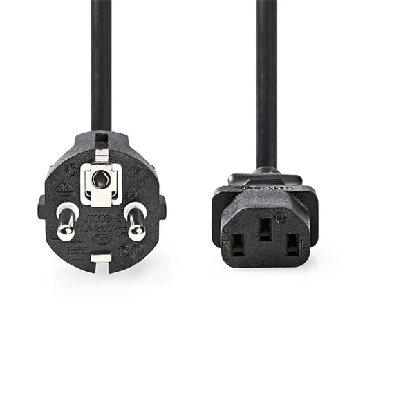 Nedis CEGL10030BK30 táp kábel IEC-320-C13, 3 x 1mm, hossz 3m