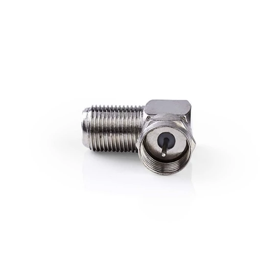 Nedis CSGP41942ME F adapter 90°,  F dugó - F aljzat, 10db/csomag