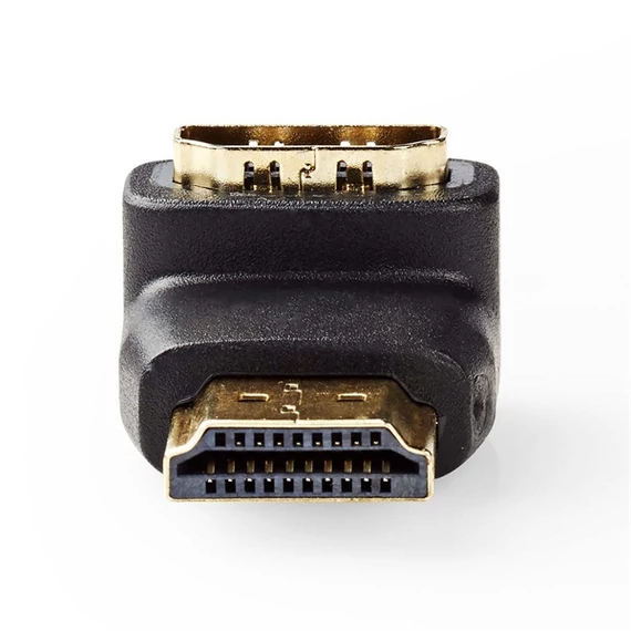 Nedis CVGB34901BK HDMI átalakító adapter, aranyozott 90°-os, pipa