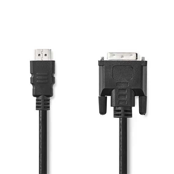 Nedis CCGL34800BK20 HDMI - DVI-D 24+1p kábel, 1080p, hossz 2m