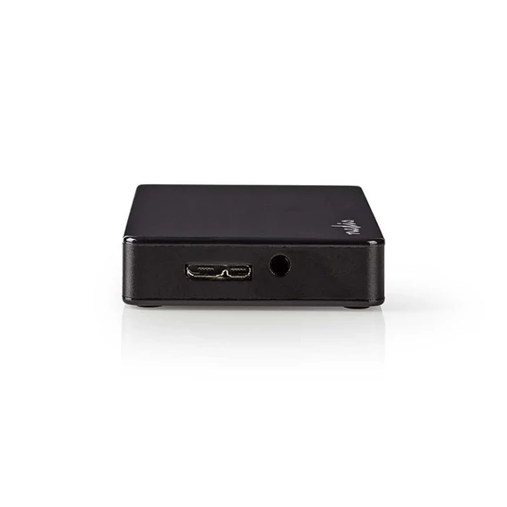 Nedis UHUBU3420BK aktív 4 portos USB HUB, USB 3.2 Gen 1, 5V táp