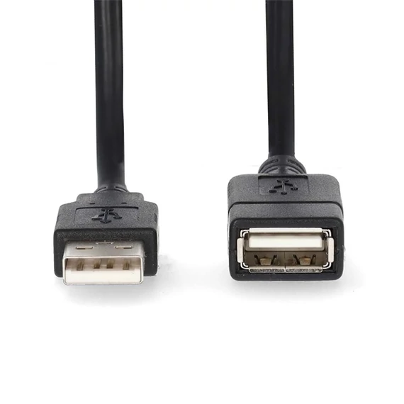 Nedis CCGL60010BK20 USB hosszabító / toldó kábel, USB2.0, hossz: 2m