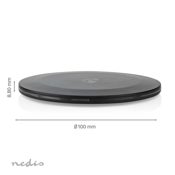 Nedis WCHAQ15W110BK vezeték nélküli (indukciós) QI töltő 15 W, 2 A