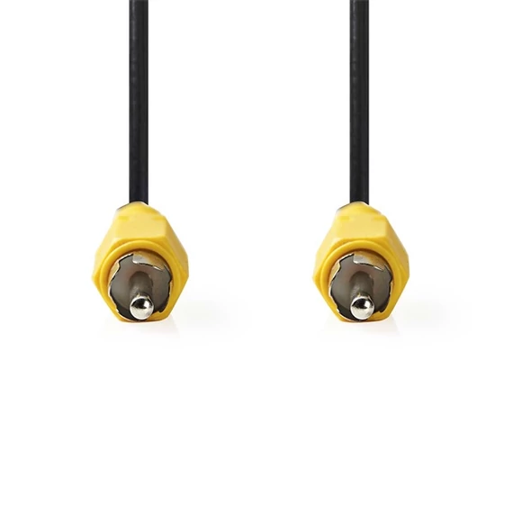 Nedis composite video kábel, RCA dugó - RCA dugó, hossz 2m, CVGL24100BK20