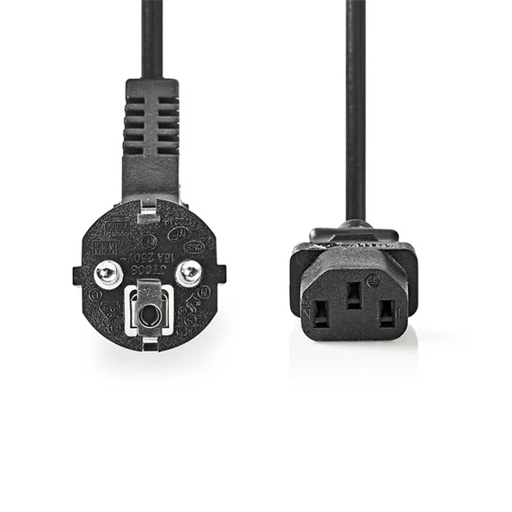 Nedis CEGL10000BK30 tápkábel IEC-320-C13, 3 x 1mm, hossz 3m