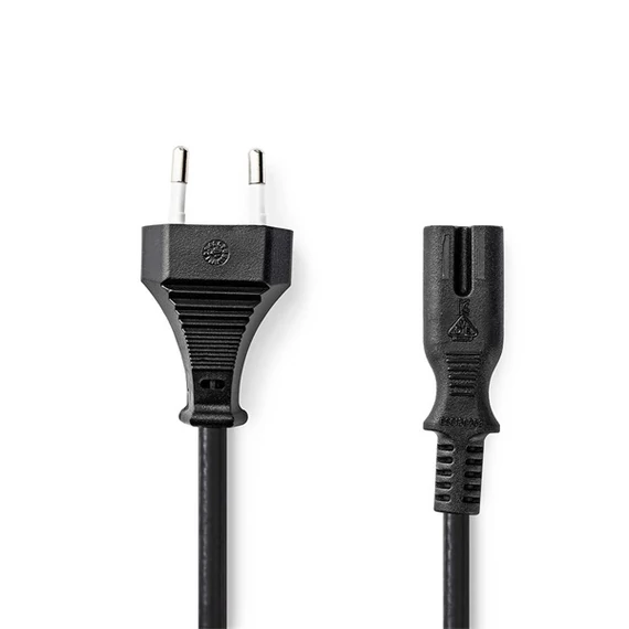 Nedis CEGL11040BK50 tápkábel IEC-320-C7, 2 x 0.75 mm, hossz 5m
