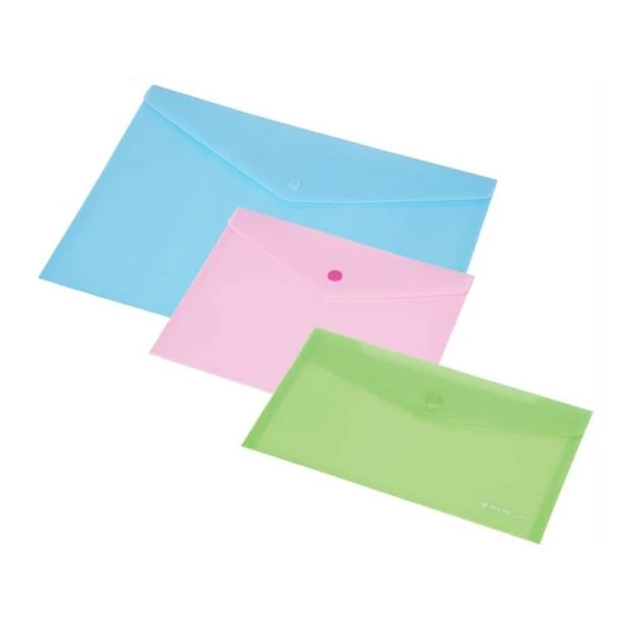 PANTA PLAST Irattartó tasak, A5, PP, patentos, 160 mikron,, pasztell zöld