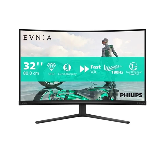 Philips EVNIA 180 Hz ívelt monitor 31,5