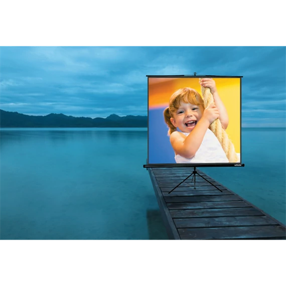 REFLECTA Hordozható Vászon, Tripod CrystalLine 160x160cm (1:1)