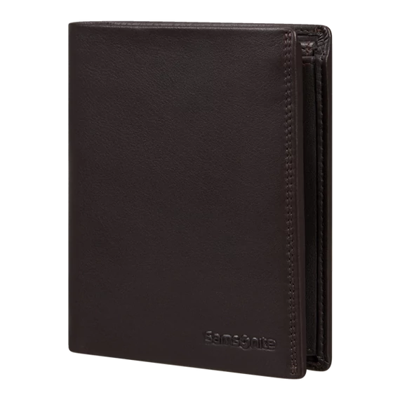 SAMSONITE BŐR Pénztárca 144451-1320, 147 - W 15CC+HFL+C+Z+2C (Ebony Brown) -ATTACK 2 SLG